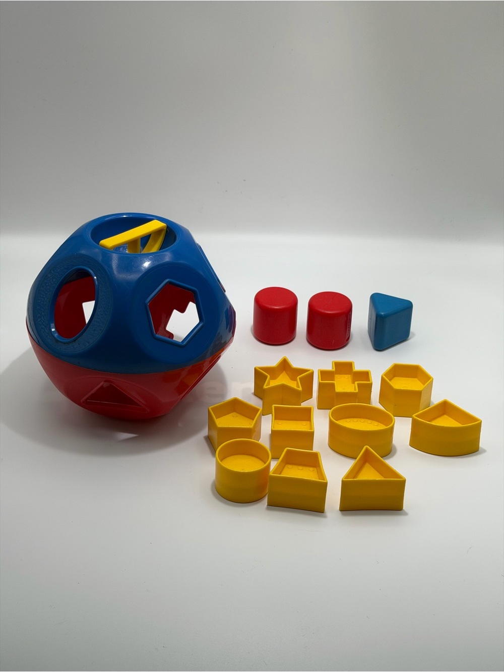 Early Learning Shape Sorter Ball Toy - Blue, Red & Yellow
